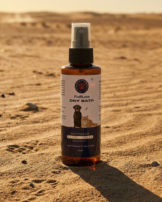 LuckyPaws  Premium Dry Bath | FluffLuxe - LuckyPaws