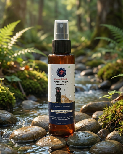 LuckyPaws Organic Dog Tick & Flea Spray | Shield & Relief - LuckyPaws