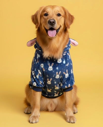 LuckyPaws Blue Velvet Hoodie