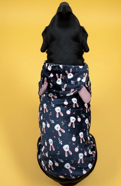 LuckyPaws Black Velvet Hoodie