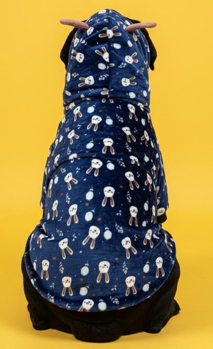 LuckyPaws Blue Velvet Hoodie