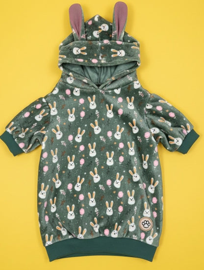 LuckyPaws Green Velvet Hoodie