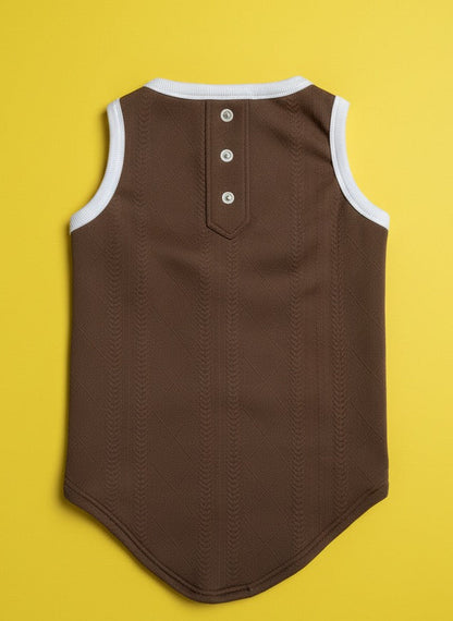 LuckyPaws Brown Colour Sweater