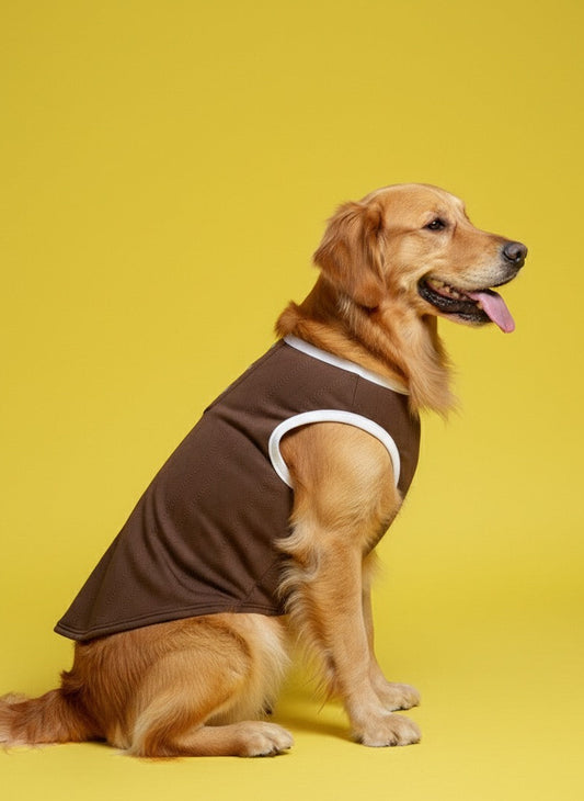 LuckyPaws Brown Colour Sweater