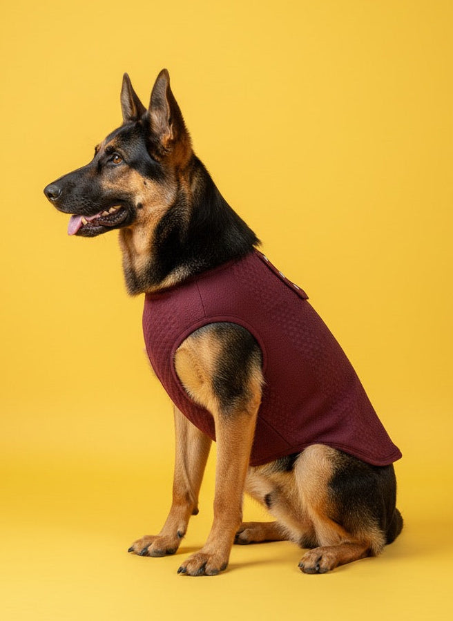LuckyPaws Maroon Colour Sweater