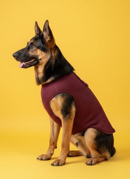 LuckyPaws Maroon Colour Sweater