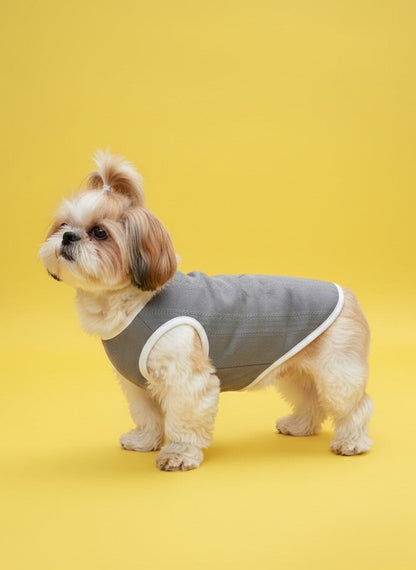 LuckyPaws Grey Colour Sweater