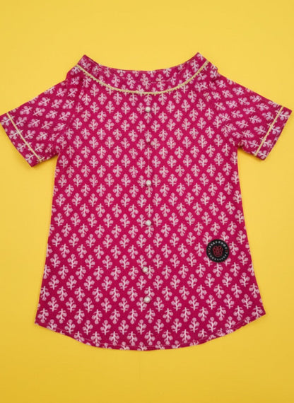 LuckyPaws  Ethnic Kurta Pink Colour