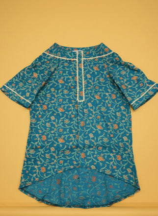 LuckyPaws  Ethnic Kurta Blue Colour