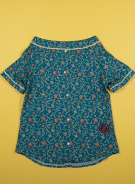 LuckyPaws  Ethnic Kurta Blue Colour