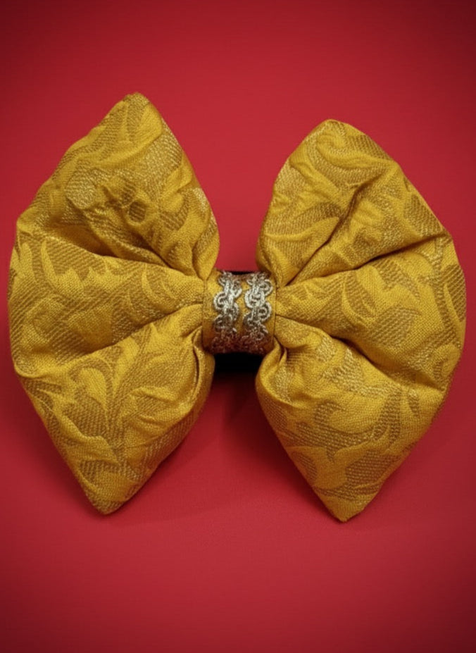 LuckyPaws Ethnic Yellow Bow