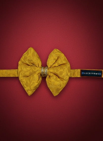LuckyPaws Ethnic Yellow Bow