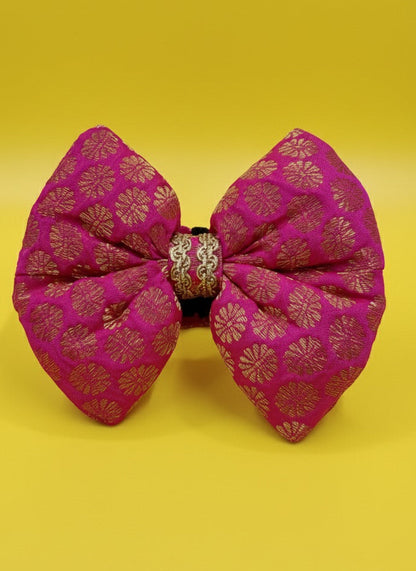 LuckyPaws Ethnic Rani Pink Bow