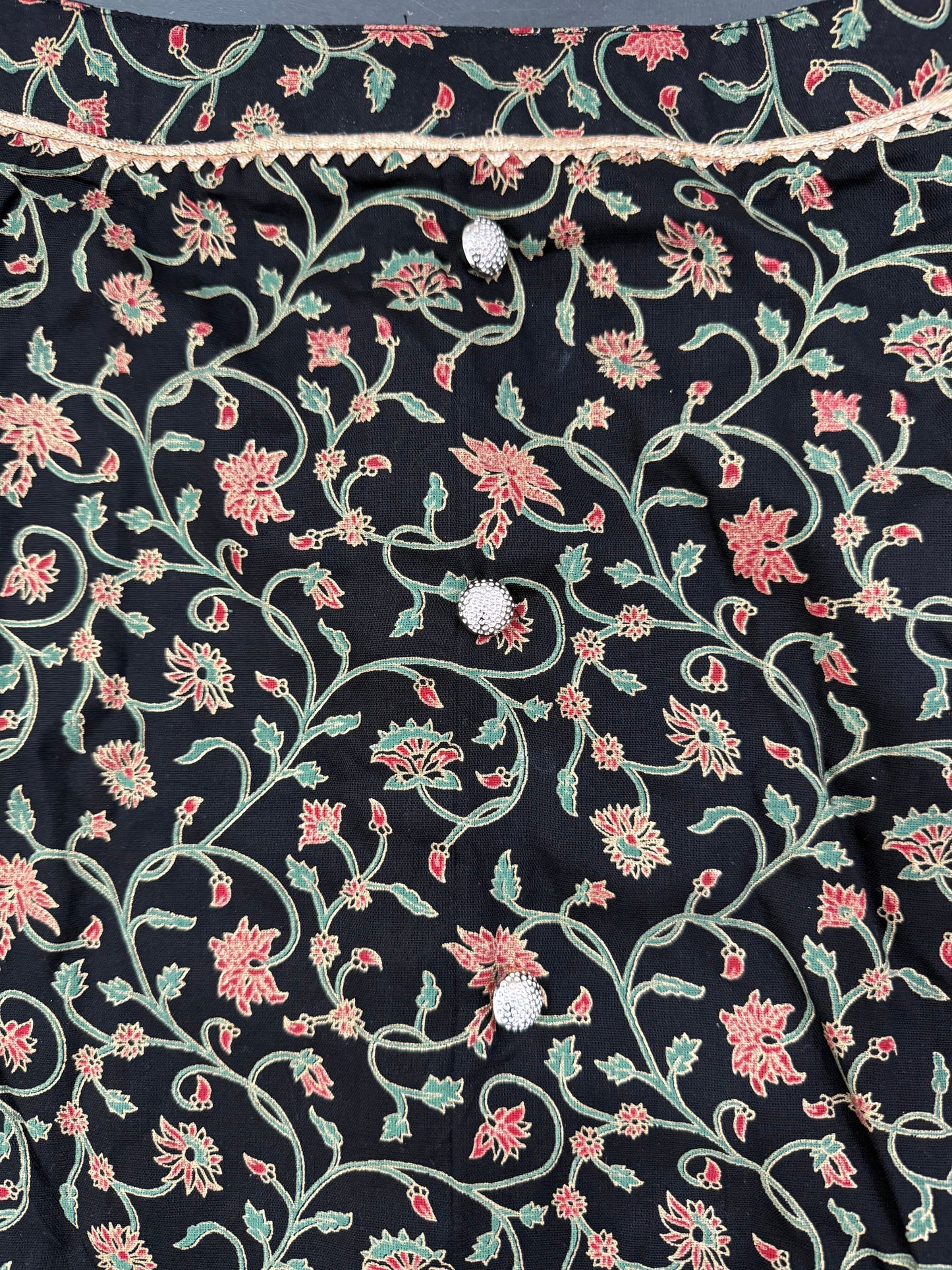 LuckyPaws Ethnic Kurta Black Colour