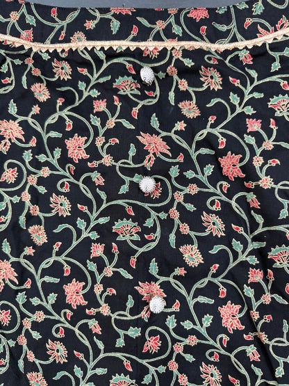 LuckyPaws Ethnic Kurta Black Colour