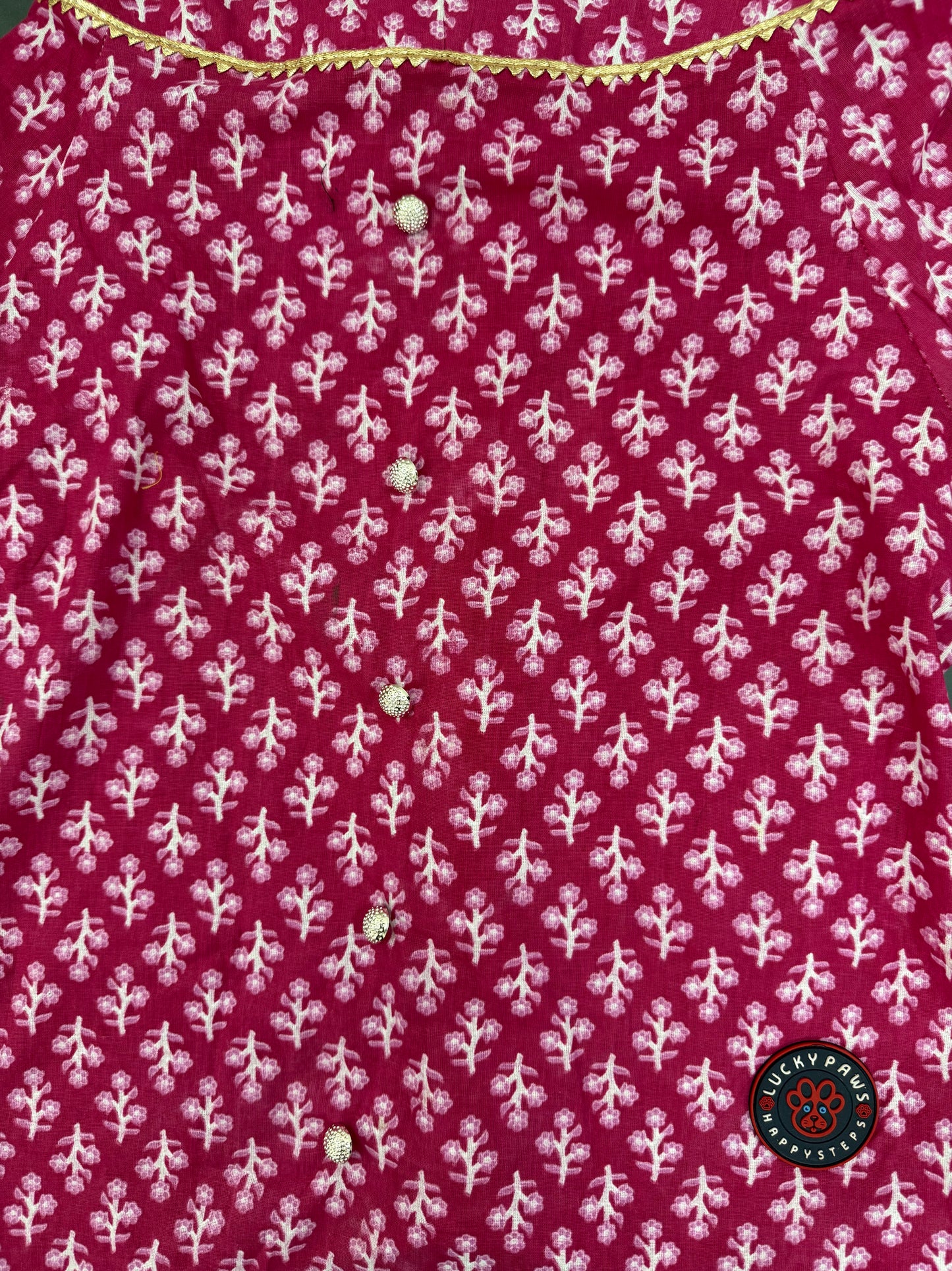 LuckyPaws  Ethnic Kurta Pink Colour