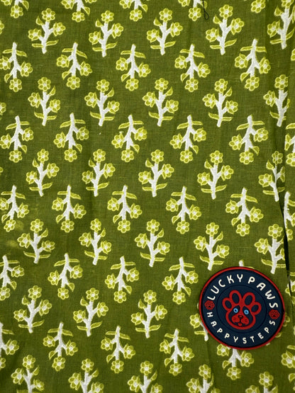 LuckyPaws  Ethnic Kurta Green Colour