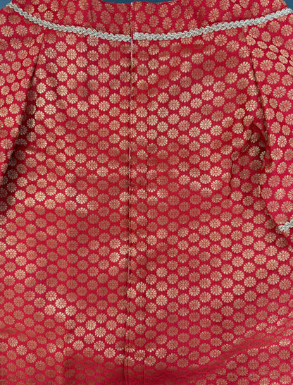 LuckyPaws Ethnic Sherwani Red Colour