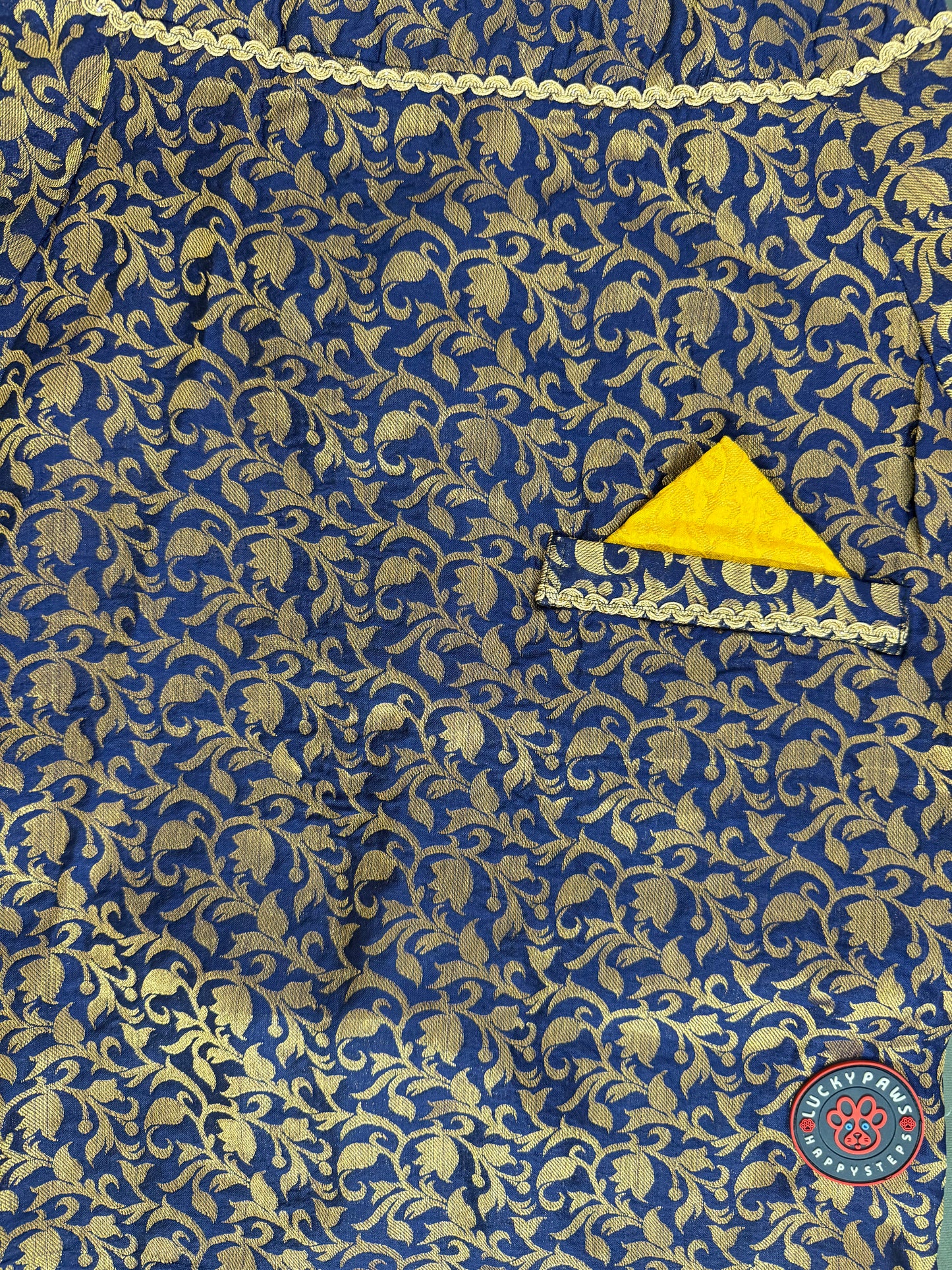 LuckyPaws Ethnic  Sherwani Blue Colour