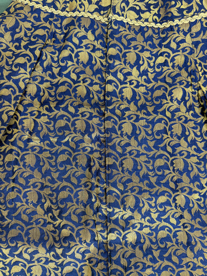 LuckyPaws Ethnic  Sherwani Blue Colour
